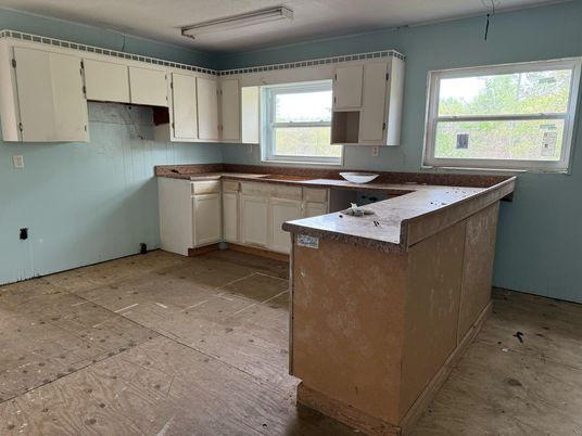 Interior, Kitchen, Wood Texture Flooring