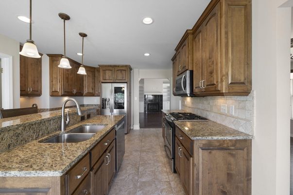 Interior, Kitchen, Pendant Lights, Recessed Lighting, Stainless Steel Appliances