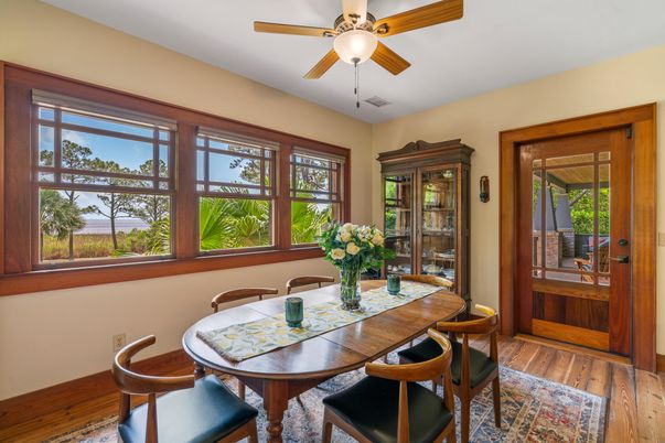 Dining room, Interior, Wood Texture Flooring