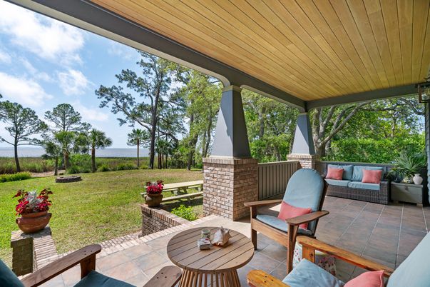 Backyard, Exterior, Fireplace
