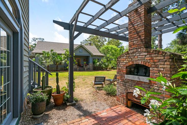 Backyard, Exterior, Fireplace