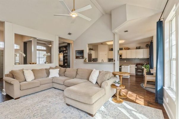Interior, Kitchen, Living room, Wood Texture Flooring