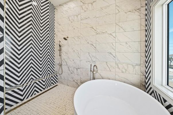 Bathroom, Free Standing Baths, Interior, Marble Walls