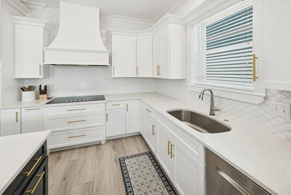 Interior, Kitchen, Wood Texture Flooring