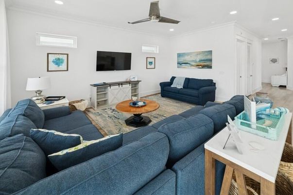 Interior, Living room, Recessed Lighting