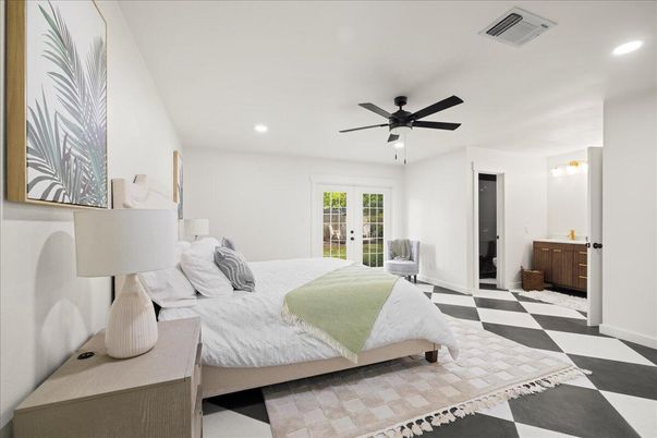 Bedroom, Interior, Recessed Lighting