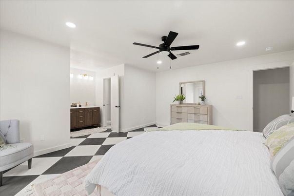 Bedroom, Interior, Recessed Lighting
