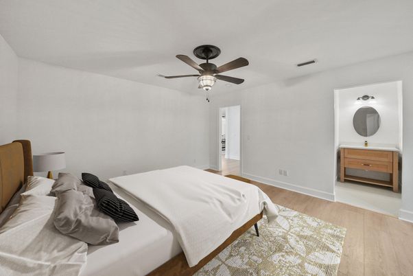 Bedroom, Interior, Wood Texture Flooring