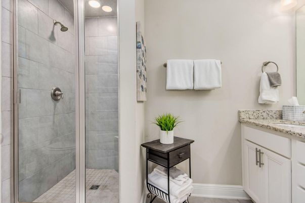 Bathroom, Glass Shower, Interior