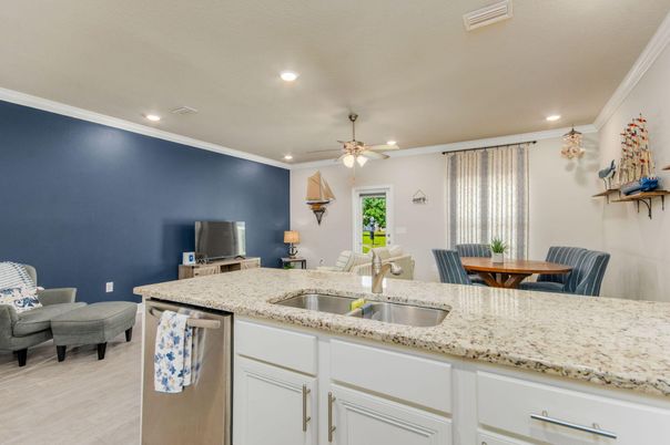 Dining room, Interior, Kitchen, Recessed Lighting