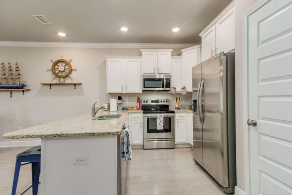 Interior, Kitchen, Recessed Lighting, Stainless Steel Appliances