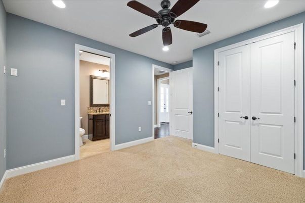 Bathroom, Empty room, Interior, Recessed Lighting