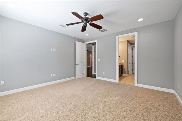 Bathroom, Empty room, Interior, Recessed Lighting