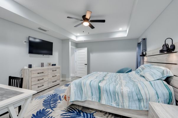 Bedroom, Interior, Recessed Lighting