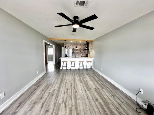 Empty room, Interior, Kitchen, Wood Texture Flooring