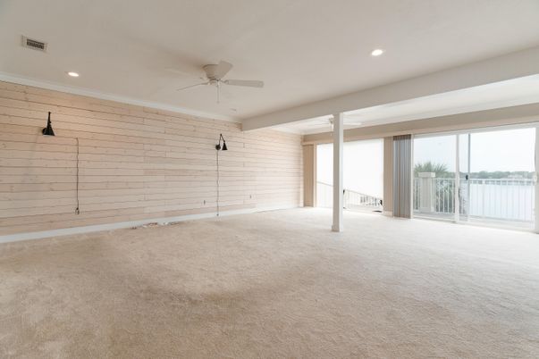 Empty room, Interior, Recessed Lighting