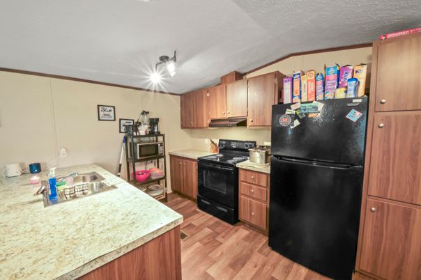 Interior, Kitchen, Wood Texture Flooring