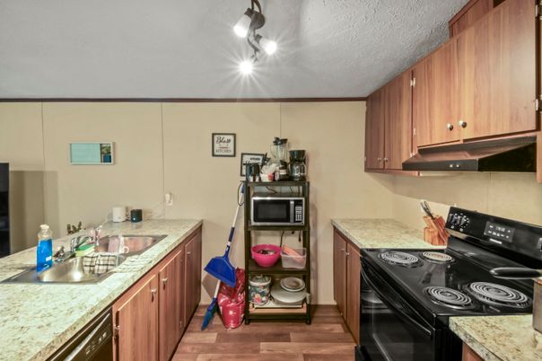 Interior, Kitchen, Wood Texture Flooring