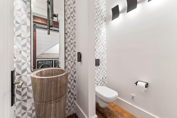 Bathroom, Interior, Wood Texture Flooring