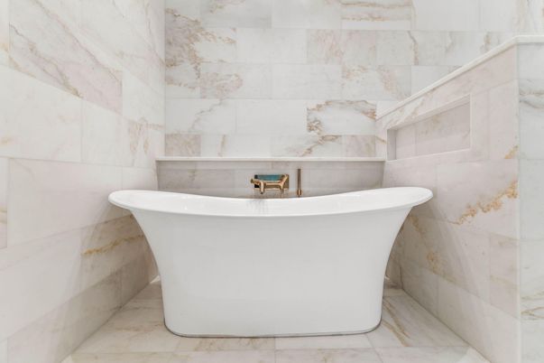 Bathroom, Free Standing Baths, Interior, Marble Walls