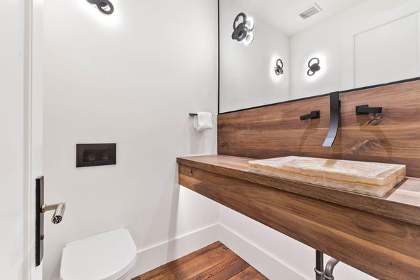 Bathroom, Interior, Wood Texture Flooring