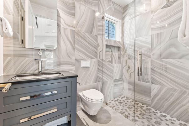 Bathroom, Glass Shower, Interior