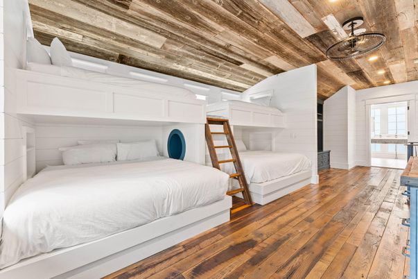 Bedroom, Interior, Wooden Ceilings, Wood Texture Flooring