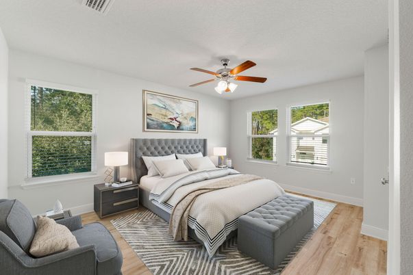 Bedroom, Interior, Wood Texture Flooring