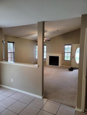 Empty room, Fireplace, Interior