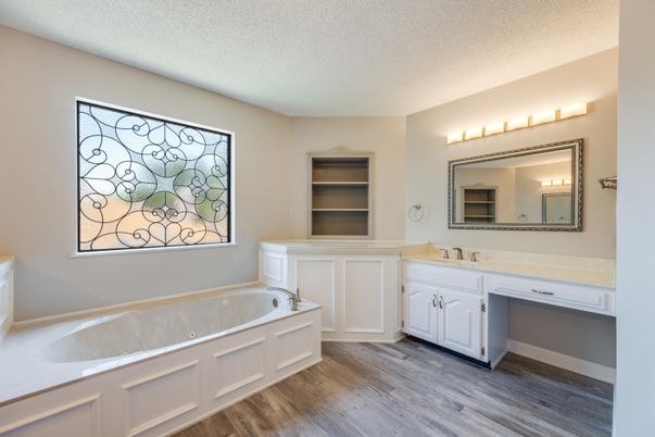 Bathroom, Interior, Wood Texture Flooring