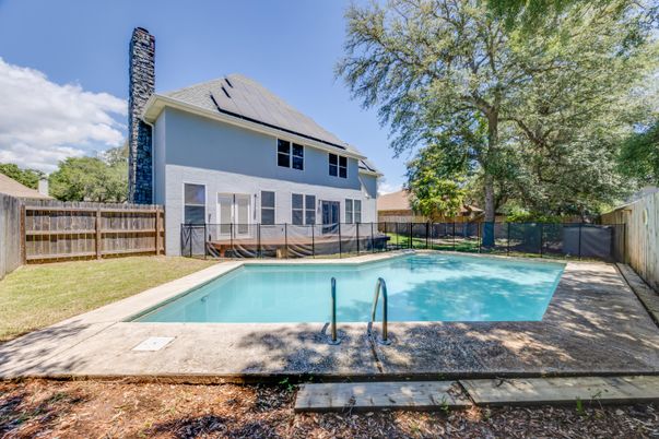 Exterior, Pool, Solar Panels