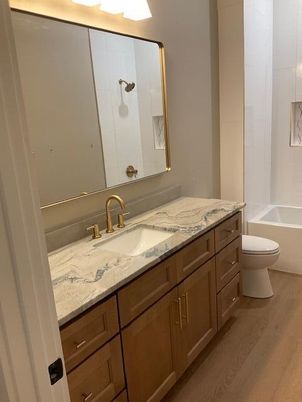 Bathroom, Interior, Wood Texture Flooring