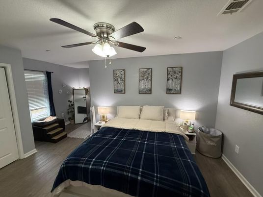 Bedroom, Interior, Wood Texture Flooring