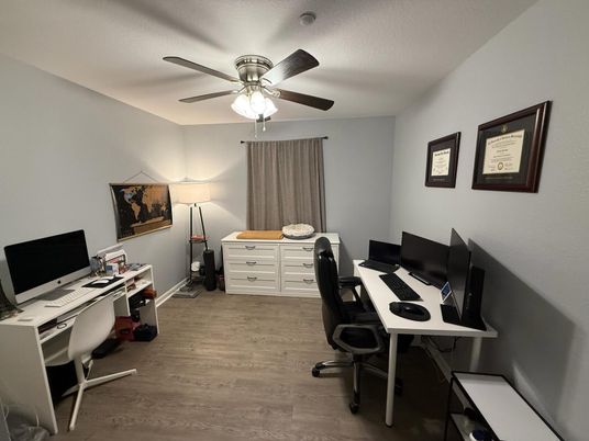 Home Office, Interior, Wood Texture Flooring