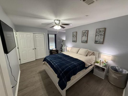 Bedroom, Interior, Wood Texture Flooring