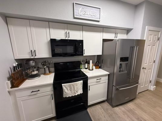 Interior, Kitchen, Wood Texture Flooring