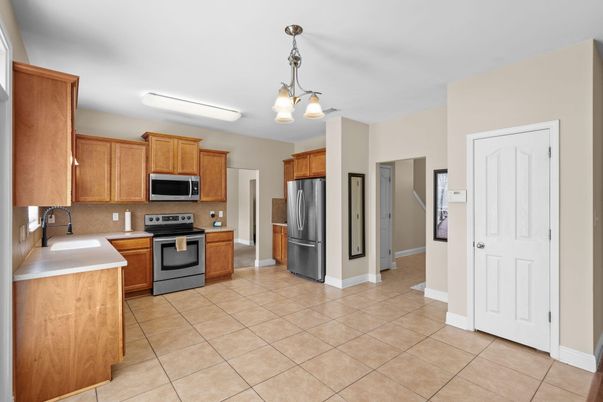 Interior, Kitchen, Pendant Lights, Stainless Steel Appliances