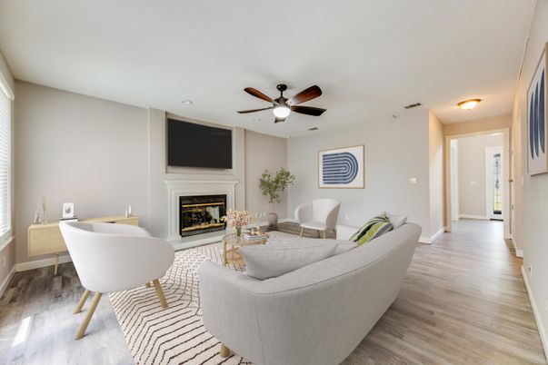 Fireplace, Interior, Living room, Wood Texture Flooring