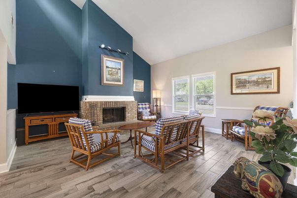 Fireplace, Interior, Living room, Wood Texture Flooring