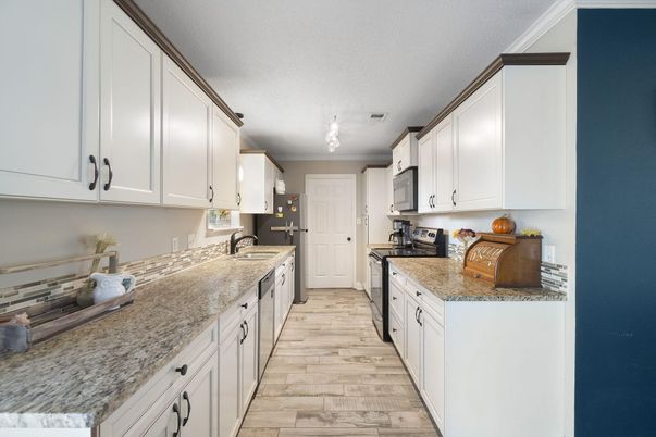 Interior, Kitchen, Wood Texture Flooring