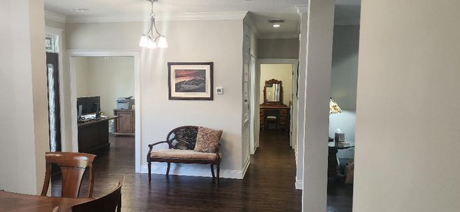 Interior, Pendant Lights, Recessed Lighting, Wood Texture Flooring