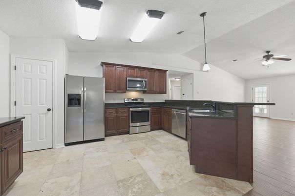 Interior, Kitchen, Pendant Lights, Stainless Steel Appliances