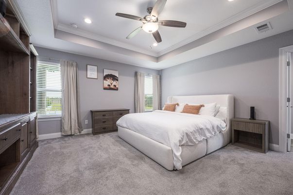 Bedroom, Interior, Recessed Lighting