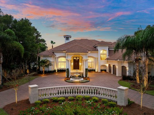 Attached, Backyard, Exterior, Facade, Mediterranean
