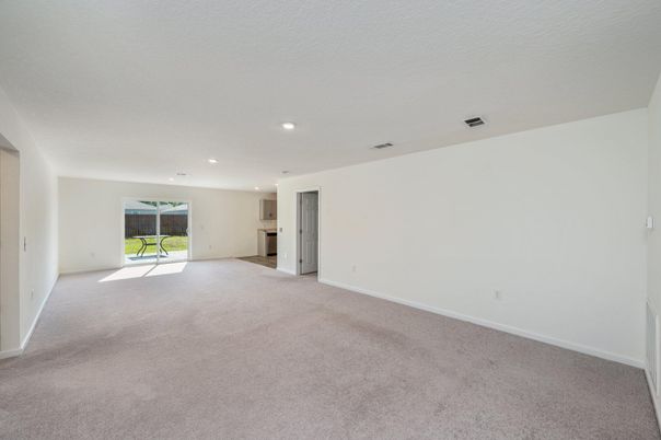 Empty room, Interior, Kitchen, Recessed Lighting
