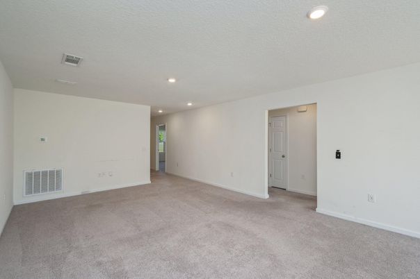 Empty room, Interior, Recessed Lighting