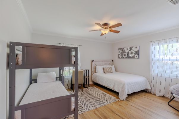 Bedroom, Interior, Wood Texture Flooring