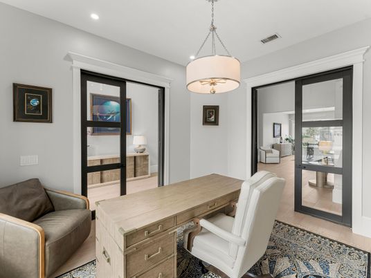 Home Office, Interior, Pendant Lights, Recessed Lighting