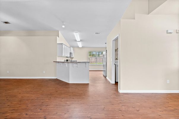 Interior, Kitchen, Wood Texture Flooring