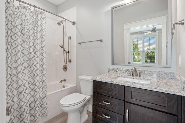 Bathroom, Interior, Wood Texture Flooring